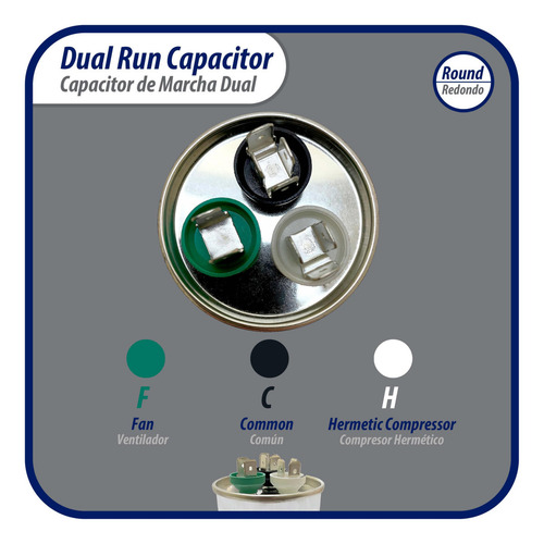 Appli Parts Condensador Capacitor De Marcha 70+5 Mfd Uf