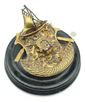 Comprar Escribania Tintero Antiguo Bronce Nautico - Escritorio