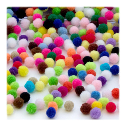 The Crafts Outlet Pompones Multiusos De 100 Piezas, Acrílic