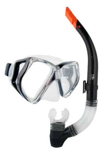 Combo Pesca Visor C/ Snorkel Expert Escualo + Envío