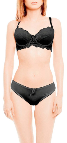 Conjunto De Brasier Push Y Panty Moda Lenceria Comoda M074b