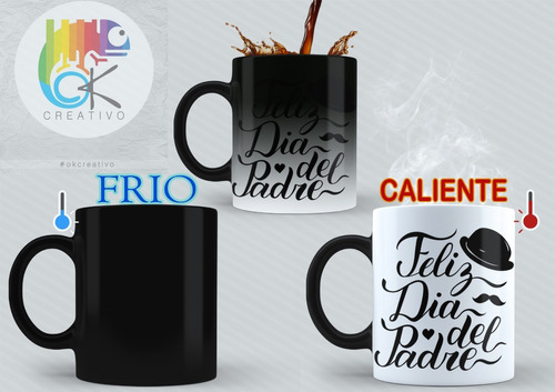 Taza Magica Feliz Dia Del Padre - Ok Creativo