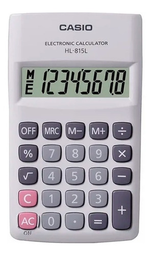 Calculadora De Bolsillo Casio Hl-815l 8 Digitos Pilas Aa