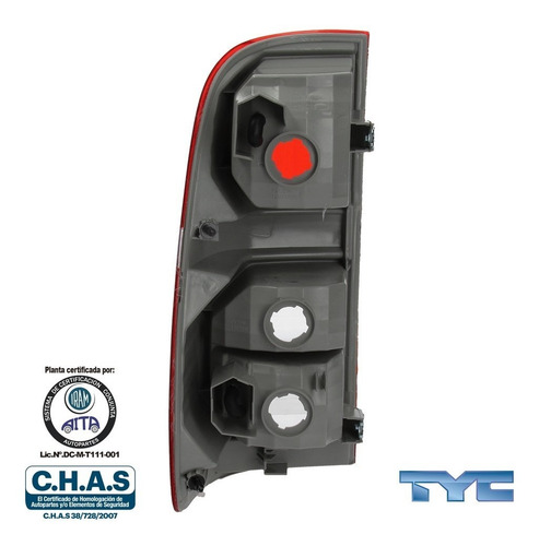 Imagen 4 de 10 de Faro Trasero Toyota Hilux 2012 2013 2014 2015 Tyc Derecho-