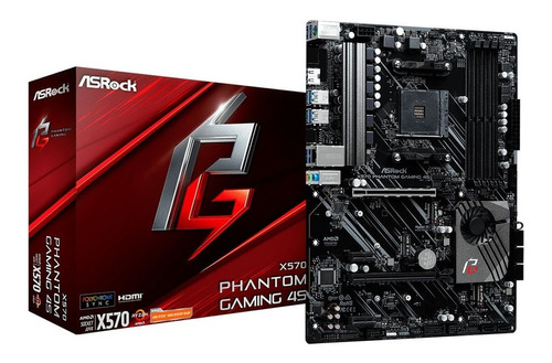 Asrock X570 Phantom Gaming 4s Amd Am4 Ryzen 2x M.2 Ddr4 4600