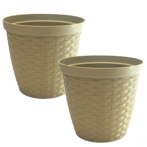 2 Vaso Rattan Cachepo P/ Plantar Orquídea/ Azaleia - Violeta | MercadoLivre