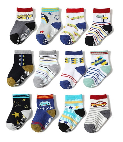 Imagem 4 de 5 de Kit 24 Par Meias Infantil Atacado Masculino