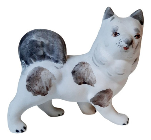 Figura Estatua Gato Adorno Porcelana Deco!!!