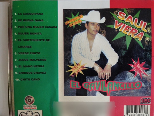 Saúl Viera Cd El Mano Negra V (Usado)