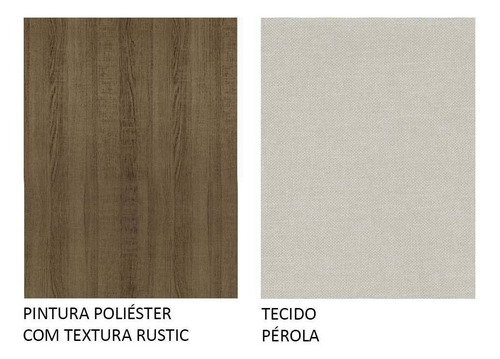 Kit 6 Sillas De Comedor 4290 Madesa Marron Beige Estructura de la silla Rustic Asiento Gris