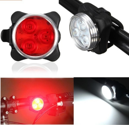 Luz Led Bicicleta Delantera O Trasera Recargable Usb