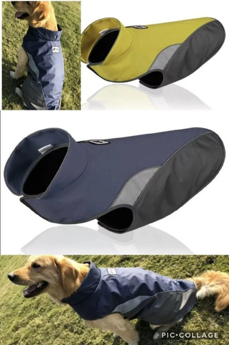 Chaqueta Impermeable Perro Raza Media Reflectante