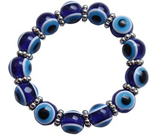 4 Piezas De Pulsera Elástica Con Cuentas De Cristal De Ojo M