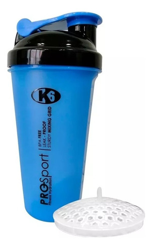 Vaso Mezclador K6 Shaker Pro Sport 620 Ml, Proteina, Batidos