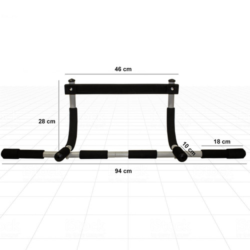 Barra De Exercício Para Porta Iron Gym Performance