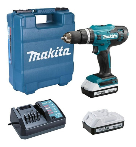 Parafusadeira Furadeira De Impacto 2 Bat 18v Hp488dwe Makita Cor Azul 110V/220V