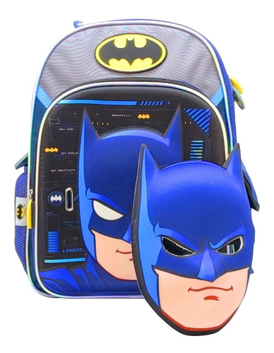 Mochila Infantil Batman 16 Pulgadas Cresko Lj104 + Mascara