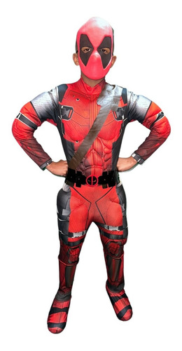 Disfraz Deadpool Para Niño Con Musculos