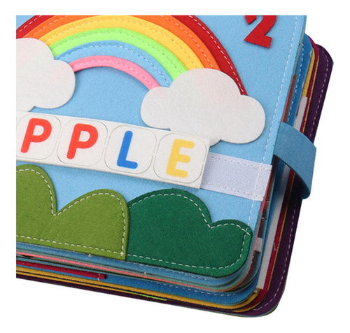 Story Cloth Book Educativo Preescolar Juguete Sensorial