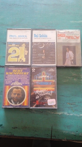 Cassette Música Melancólica Antigua, Neil Sedaka, Paul Anka 