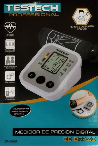 Tensiómetro Digital Con Voz Para Brazo Manometro