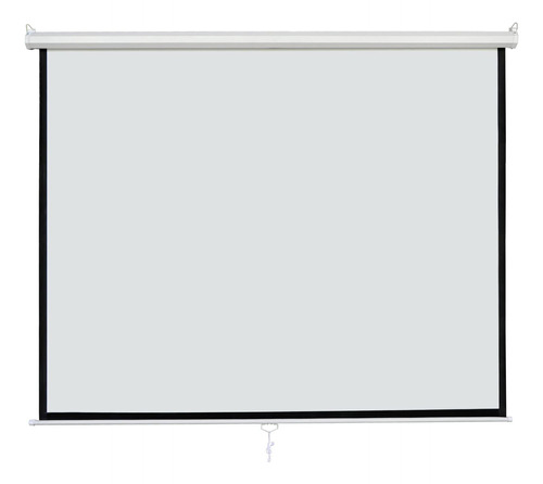 Pantalla Proyector Manual Proyeccion Desplegable Blanco Mate