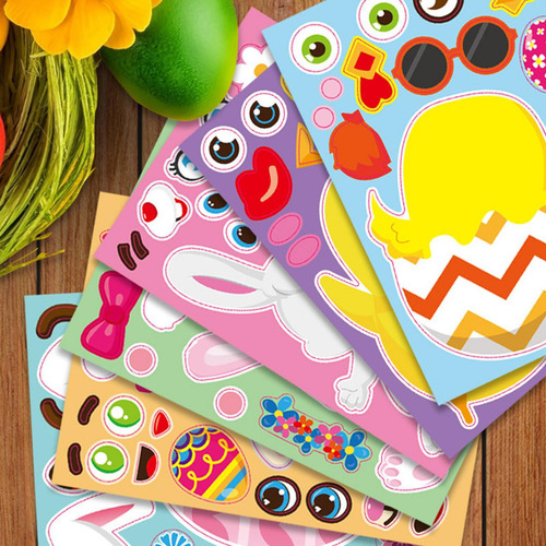 24 Pegatinas De Pascua, Calcomanías, Adornos Para Tarjetas,