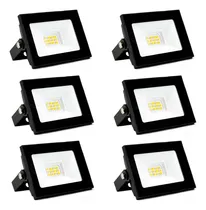 Comprar Combo X6 Reflector Led Candela 6841 10w Luz Fría Exterior