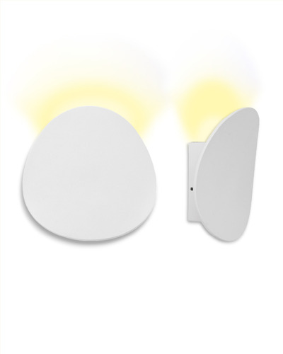 Aplique Pared Led Interior Practiled Metal Esmerilado 220v Estructura Blanco