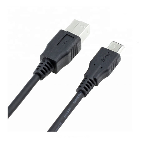 Cable Evox Cusbb Usb C A B 3.0 Negro 1m Impresora Escáner