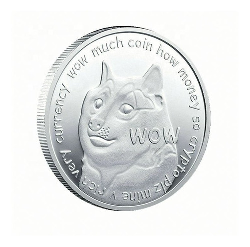 Imagen 1 de 8 de Souvenir Dogecoin Moneda Física Coleccionable Con Cápsula