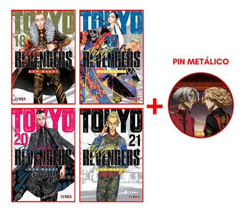 Combo Tokyo Revengers 18 A 21 + Pin - Manga