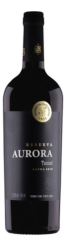 Vinho Tannat Aurora Reserva 2018 adega Cooperativa Vinícola Aurora 750 ml