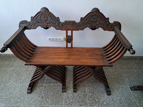 Juego De Living Antiguo Marrón (Usado)