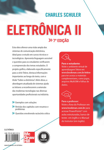 Eletrônica Ii, De Schuler, Charles. Amgh Editora Ltda, Capa Mole, Edição 7º Em Português, 2013