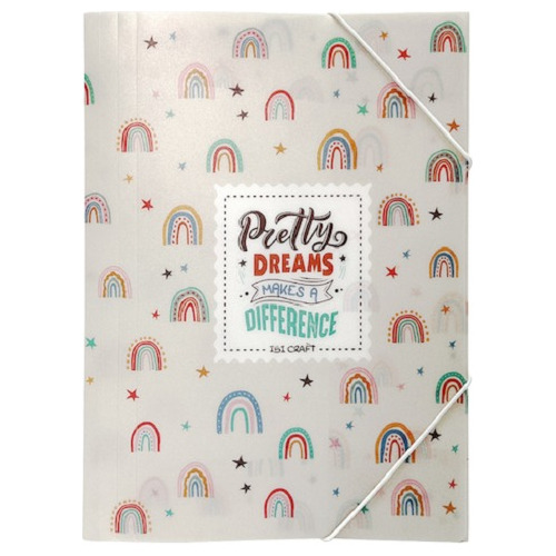Carpeta Plástica C/elástico Ibi Craft, A4, Pretty Dreams