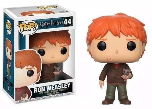 Figura de acción  Ronald Bilius "Ron" Weasley With Scabbers 14938 de Funko Pop! Movies
