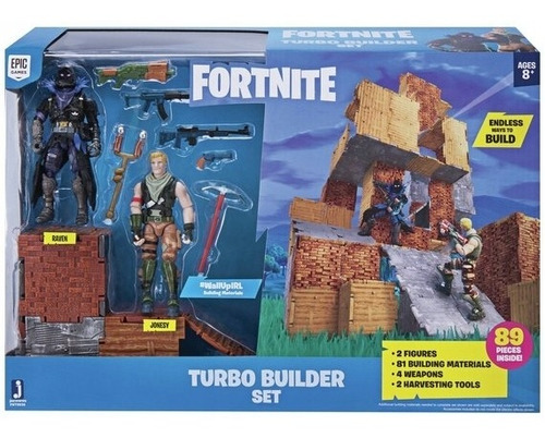 Raven & Jonesy De 10cm Turbo Builder Set Fortnite Epic Games