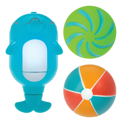 Nuby Delfín Squirter Con Bolas Splash Squirter, Sin Bpa, 1.