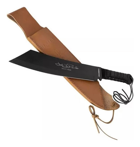 Facão Rambo 4 Full Tang 44cm + Bainha Couro