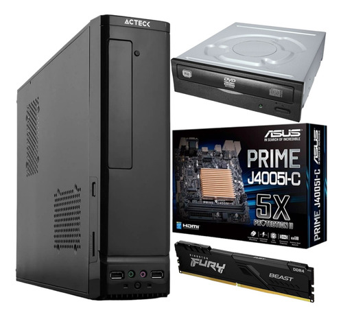 Pc De Escritorio Rapida Intel Cpu Ram 8gb Ddr4 240gb Ssd Wif