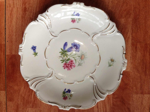 Plato Decorativo Porcelana Alka Kunst Bavaria Alemania