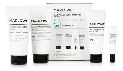 Marlowe. Set De Cuidado De La Piel Para Hombre, Kit Facial E