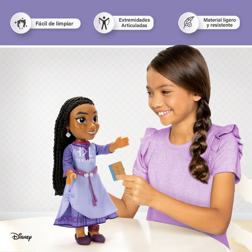 Muñeca Asha Película Wish Disney Set De Juego Aventurera