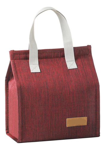 Bolsa De Almuerzo Con Aislamiento Rojo Para Mujeres Y Hombre
