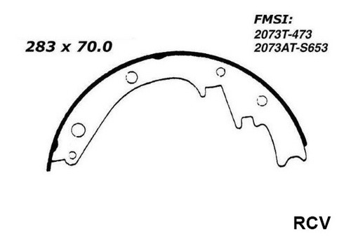 Balata Tambor Trasera Para Chevrolet Suburban 1500 1996