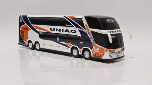Ônibus Em Miniatura União Antigo 2 Andares - Edição Especial