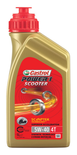 Castrol Power 1 Full Sintético  Scooter 5w40 Lt