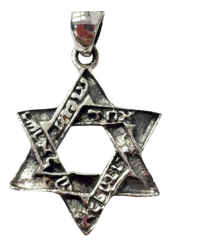 Dije Shema Israel, Estrella De David (maguen David)plata925 