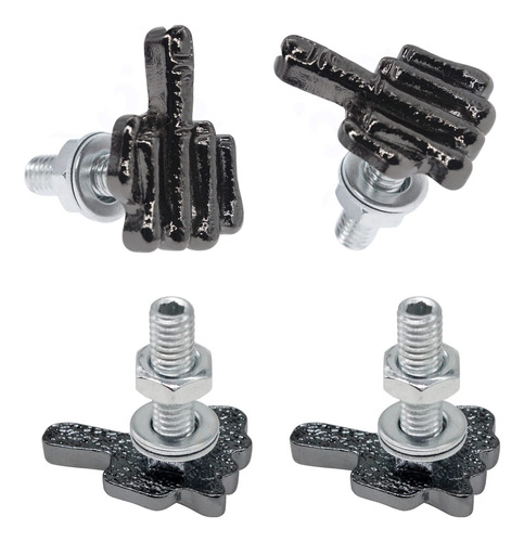 Placa De Licencia Bolts, 4 Pcs Estilo Univ B0b24pp51w_180424